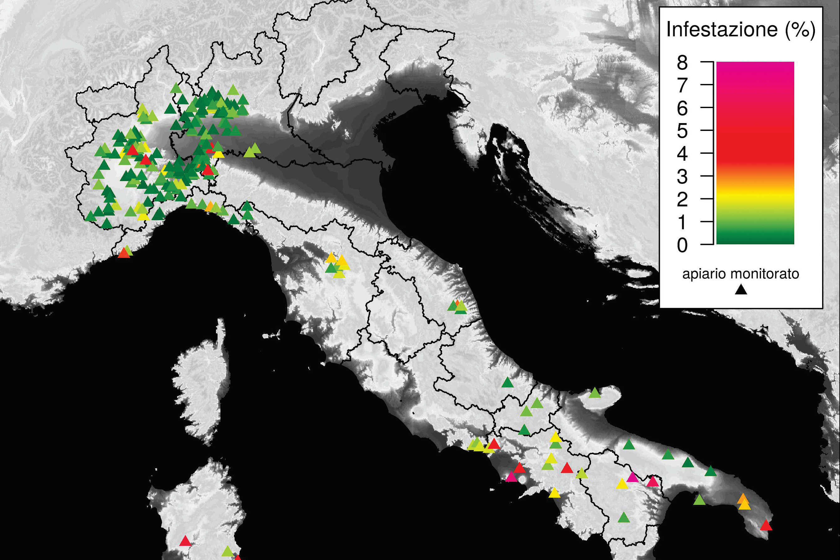 Monitoraggio dell’infestazione da varroa: giugno 2020 – Sanità apistica